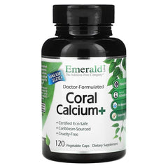 Emerald Laboratories, Coral Calcium+, 120 Vegetable Caps