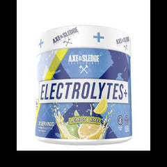 Axe & Sledge Supplements Electrolytes+, Hydration, Performance, and Recovery, Naturally Flavored & Sweetened, 30 Servings (Lemon Lime)