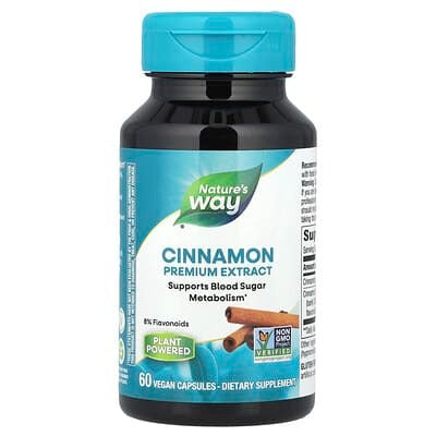 Nature's Way, Cinnamon, Premium Extract, 60 Vegan Capsules