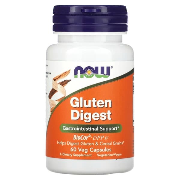 NOW Foods Gluten Digest, 60 Veg Capsules