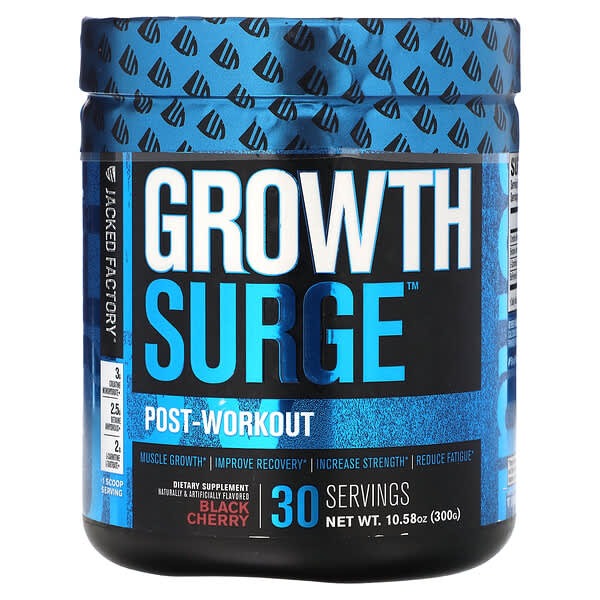 Jacked Factory, Growth Surge, Post-Workout, Black Cherry, 10.58 oz (300 g)