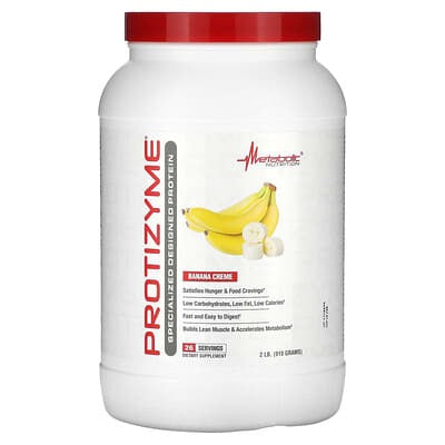 Metabolic Nutrition, Protizyme, Specialized Designed Protein, Banana Creme, 2 lb (910 g)