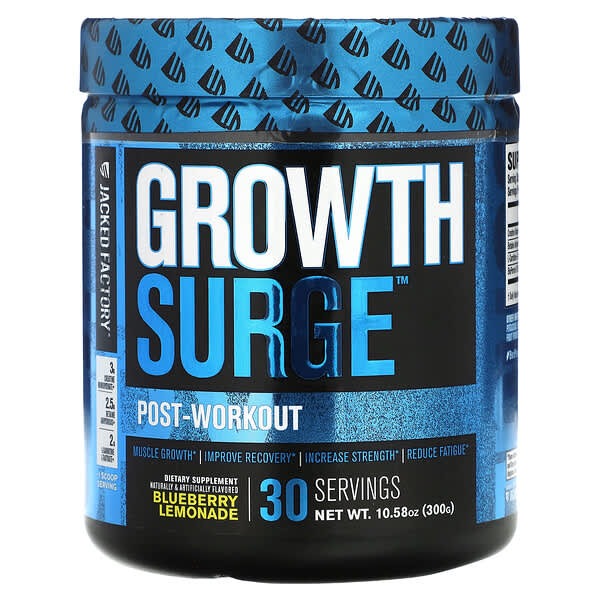 Jacked Factory, Growth Surge, Post-Workout, Blueberry Lemonade, 10.58 oz (300 g)
