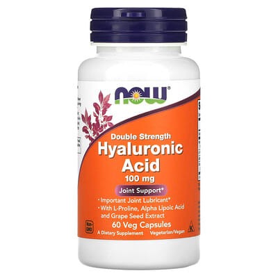 NOW Foods, Hyaluronic Acid, 100 mg, 60 Veg Capsules