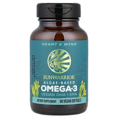 Sunwarrior, Algae-Based Omega-3, Vegan DHA + EPA, 60 Vegan Softgels