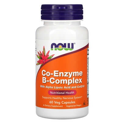 NOW Foods, Co-Enzyme B-Complex, now vitamin b complex, 60 Veg Capsules