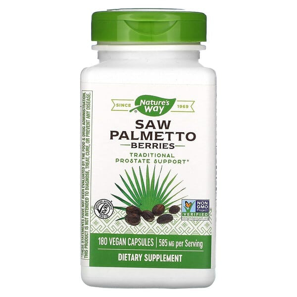 Nature's Way, Saw Palmetto Berries, 585 mg, 180 Vegan Capsules