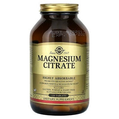 Solgar Magnesium Citrate, 120 Tablets