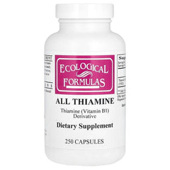 Ecological Formulas, All Thiamine, 250 Capsules