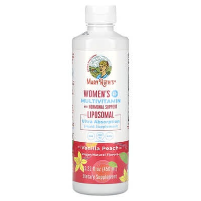 MaryRuth's Women's 40+ Multivitamin, Vanilla Peach, 15.22 fl oz