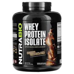 NutraBio, Whey Protein Isolate, Dutch Chocolate, 5 lbs (2,268 g)