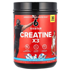 SIXSTAR, Creatine X3, Icy Snow Cone, 2.2 lbs (1.00 kg)