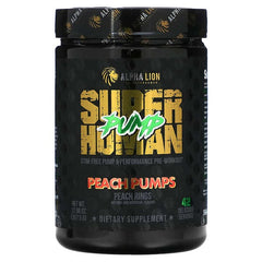 ALPHA LION, SuperHuman Pump, Peach Pumps, Peach Rings, 12.96 oz (367.5 g)