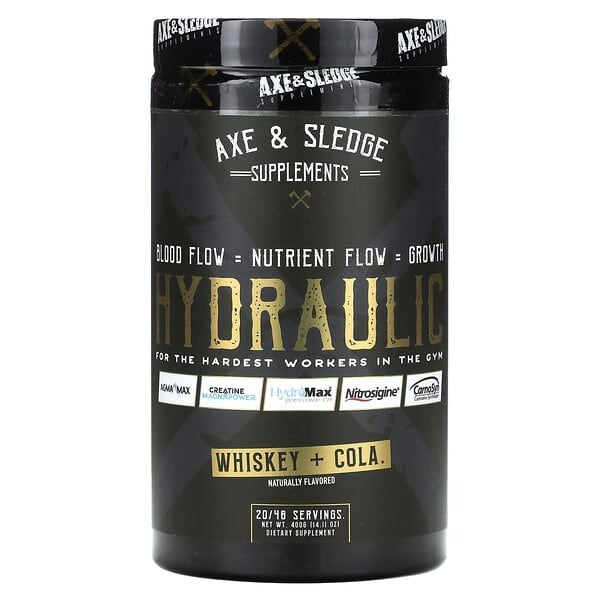 axe & sledge pre workout, Hydraulic Whiskey + Cola, 14.11 oz