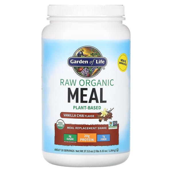 Garden of Life, RAW Organic Meal, Shake & Meal Replacement, Vanilla Chai, 37.53 oz (1,064 g)