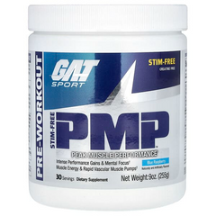gat nitraflex blue raspberry, Stim-Free PMP, Peak Muscle Performance, 9 oz (255 g)