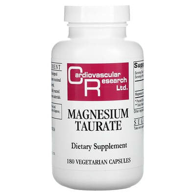 Cardiovascular Research Magnesium Taurate, 180 Vegetarian Capsules