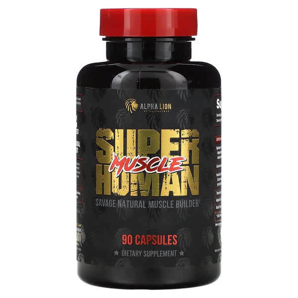 SuperHuman Muscle, 90 Capsules, ALPHA LION