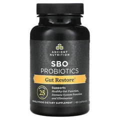 Ancient Nutrition SBO Probiotics, 25 Billion CFU, 60 Capsules