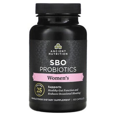 Ancient Nutrition Women's SBO Probiotics, 25 Billion CFU, 60 Capsules