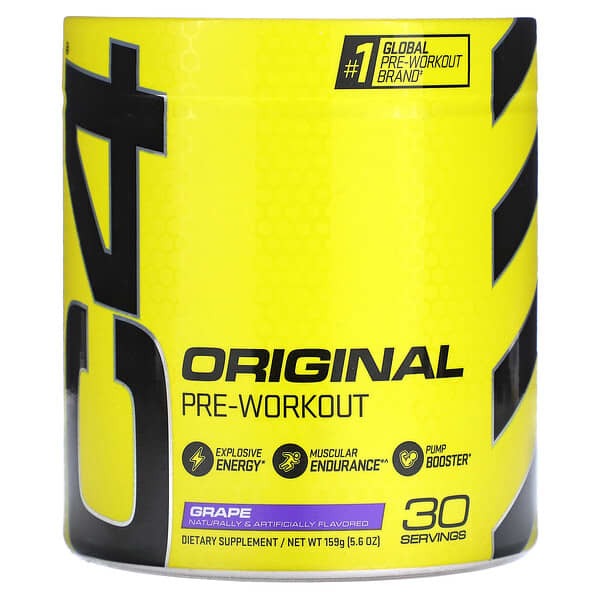 c4 pre workout, Cellucor C4  Original, Pre-Workout, Grape, 5.6 oz (159 g)