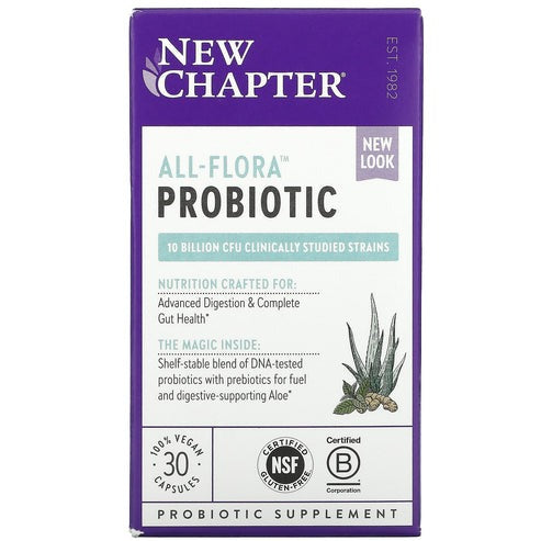 New Chapter, All-Flora Probiotic, 30 Vegan Capsules