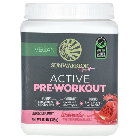 pre workout watermelon, Sport Active, 11.1 oz (315 g), Sunwarrior