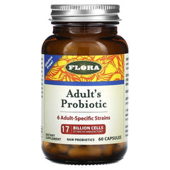 Flora, Adult's Probiotic, 17 Billion Cells, 60 Capsules