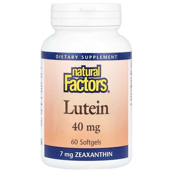 Natural Factors, Lutein, 40 mg, 60 Softgels