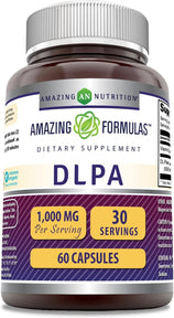 Amazing Formulas DLPA (DL-Phenylalanine) Supplement | 1000 Mg per Serving