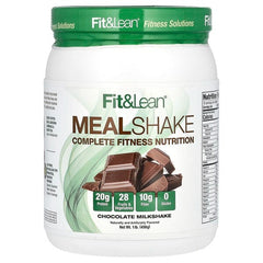 Fit & Lean, Meal Shake, Complete Fitness Nutrition, Chocolate Milkshake, 1 lb (450 g)