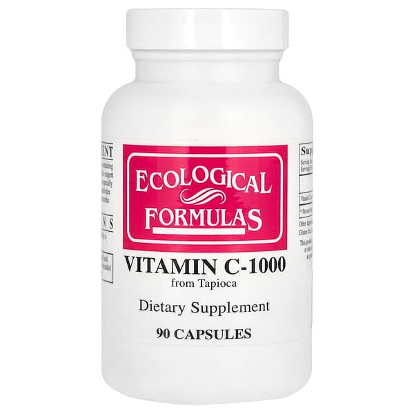 Ecological Formulas Vitamin C, -1000, 90 Capsules