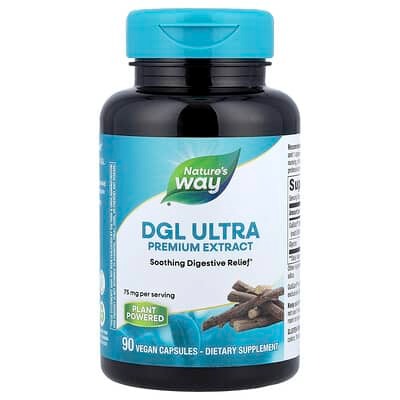 Nature's Way, DGL Ultra Premium Extract, 90 Vegan Capsules