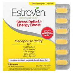 Estroven, Menopause Relief, Stress Relief & Energy Boost, 28 Caplets