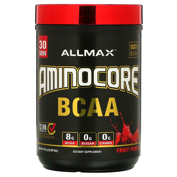 ALLMAX, AMINOCORE BCAA, Fruit Punch, 0.69 lbs (315 g)