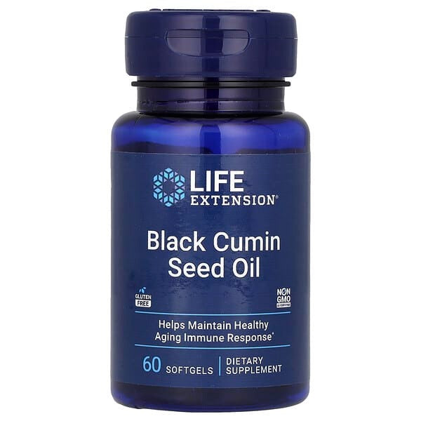 Life Extension Black Cumin Seed Oil, 60 Softgels,
