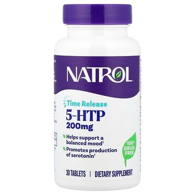 Natrol, 5-HTP, Time Release, 30 Tablets