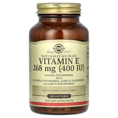 Solgar, Naturally Sourced Vitamin E, 268 mg (400 IU), 100 Softgels