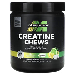 MuscleTech Creatine, Chews, Citrus Burst , 90 Chewable Tablets