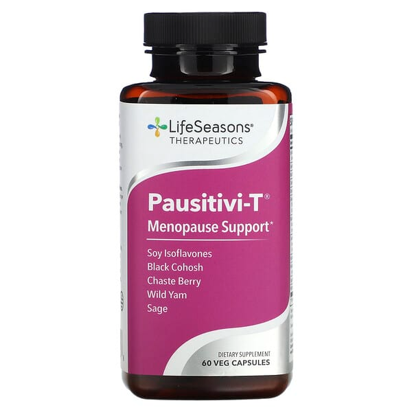 LifeSeasons, Pausitivi-T, Menopause Support, 60 Veg Capsules
