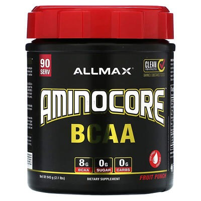 ALLMAX, AMINOCORE BCAA, Fruit Punch, 2.1 lbs (945 g)