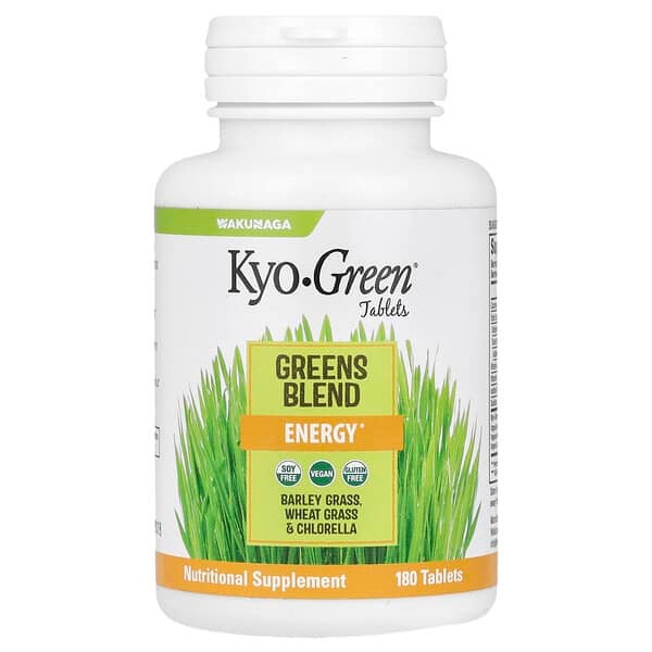 Kyolic, Kyo-Green, Greens Blend, Energy, 180 Tablets