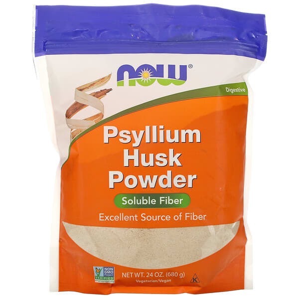 NOW Foods Psyllium Husk Powder, 1.5 lbs (680 g)