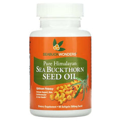SeaBuckWonders, Sea Buckthorn Seed Oil, 500 mg, 60 Softgels