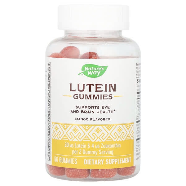Nature's Way, Lutein Gummies, Mango, 60 Gummies