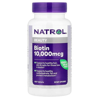Natrol, Biotin, 100 Tablets