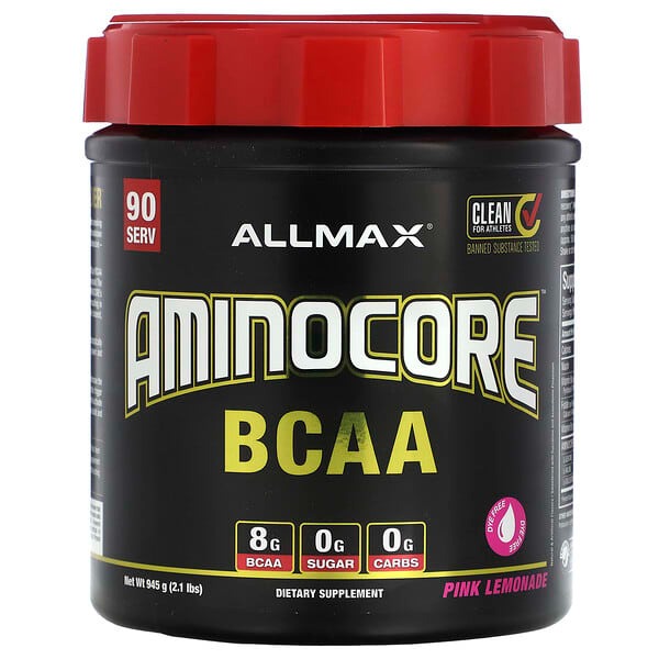 ALLMAX, AMINOCORE BCAA, Pink Lemonade, 2.1 lbs (945 g)