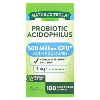 Nature's Truth, Probiotic Acidophilus, 100 Quick Release Capsules (1 mg per Capsule)