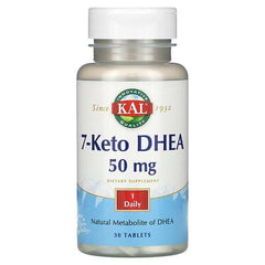 7 keto dhea 50mg kal, KAL, 7-Keto DHEA, 50 mg, 30 Tablets