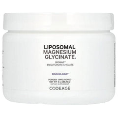 Codeage, Liposomal Magnesium Glycinate Powder, Unflavored, 3 oz (85.2 g)